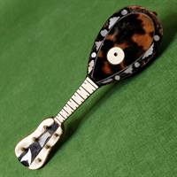 ben skildpadde træ mandolin miniature gammel musikinstrument